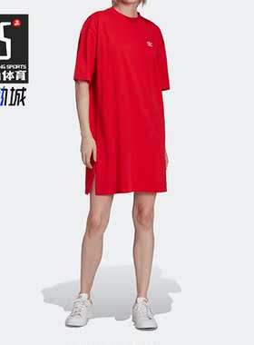 Adidas/阿迪达斯正品夏季三叶草女子运动居家休闲连衣裙HC205
