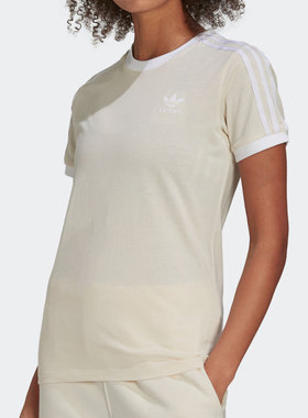 Adidas/阿迪达斯正品三叶草夏季新款女子休闲透气短袖T恤H33573