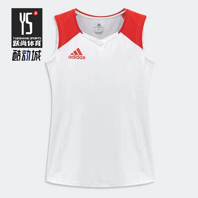Adidas/阿迪达斯正品夏季新款排球女子运动休闲无袖短袖T恤GQ4170