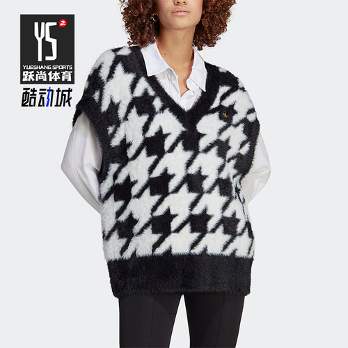 Adidas/阿迪达斯正品三叶草女士时尚运动宽松马甲背心IB8613