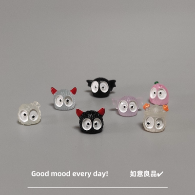 Good mood! 可爱迷你小煤球微景观小精灵 稳情绪解压治愈系小礼物