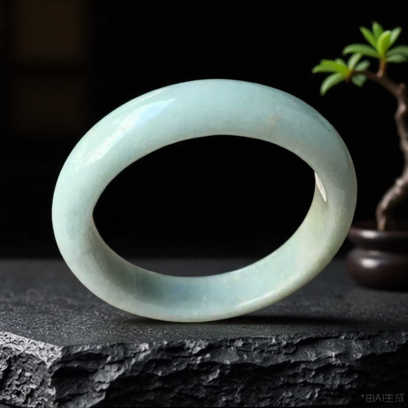 老坑a货带证书翡翠手镯细糯种