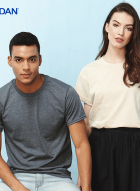 GILDAN吉尔丹76000款圆领直筒款棉T恤大码打底衫短袖