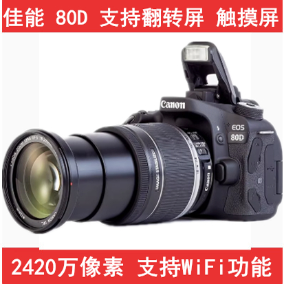 中端入门级Canon/佳能EOS 80D库存高清数码专业单反照相机750D90D