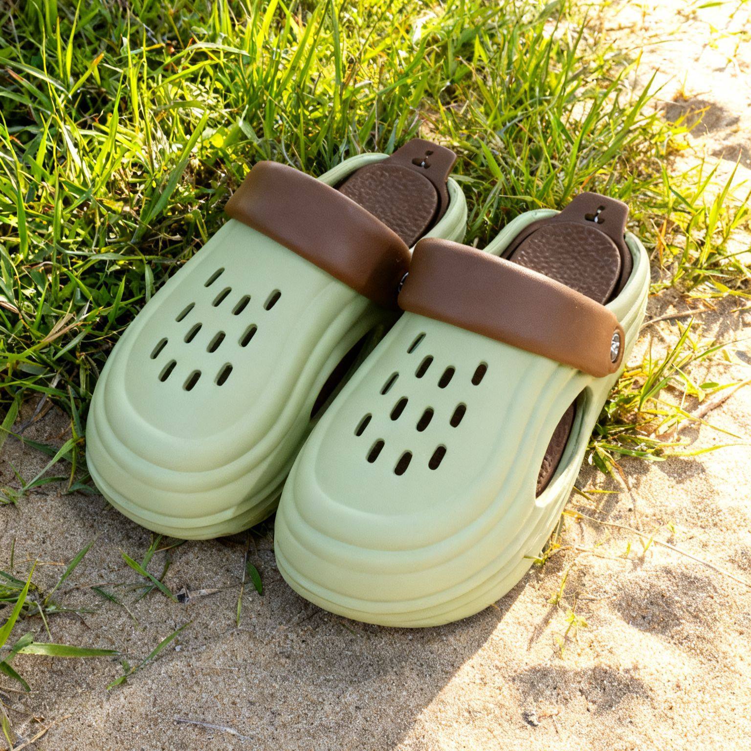 情侣洞洞鞋女款2025夏季新款外穿防滑透气eva凉鞋男包头厚底拖鞋,女鞋,洞洞鞋,淘宝优惠券,粉丝福利购,淘宝优惠卷