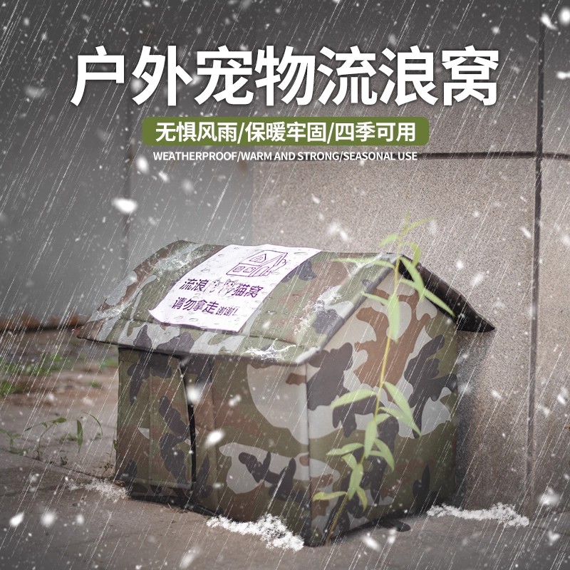 萌倒众生流浪猫窝四季通用