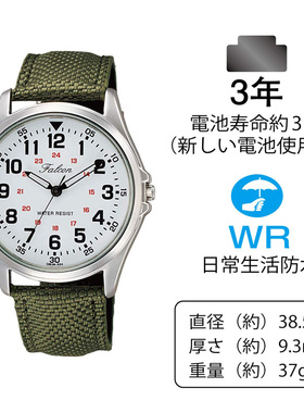 西铁城猎鹰CITIZEN Q&Q Falcon手表QB38-304学生考试防水简约百搭
