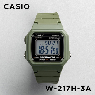 新款 卡西欧手表CASIO 217H 绿色户外运动电子表复古防水表