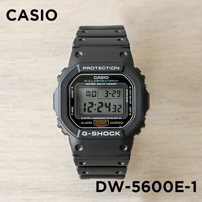 卡西欧手表男casio g-shock dw-5600e-1v经典杰伦同款基础小方表