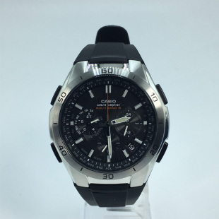 M410 1双显防水三眼6局电波表 WVQ 卡西欧太阳能手表Casio