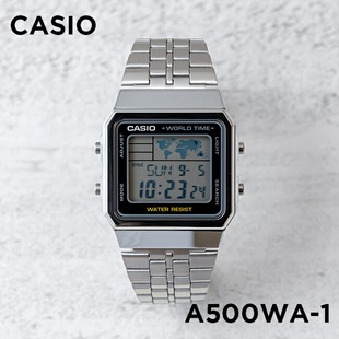 男士 卡西欧casio 潮流休闲防水复古小方表 A500WA 手表时尚