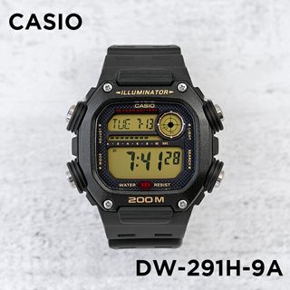 卡西欧手表男CASIO DW-291H-9A 运动数字方形地图防水复古电子表