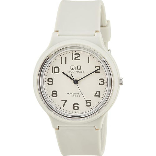 西铁城CITIZEN Q&Q E04A-004VK 灰色游泳级防水模拟太阳能手表