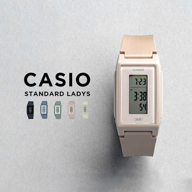 卡西欧手表CASIO LF-10WH-4 新款小方表时尚夜光方块学生电子