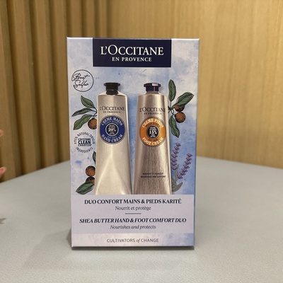 巴黎BC直邮L'Occitane欧舒丹乳木果护手霜+护脚霜150ML礼盒套盒