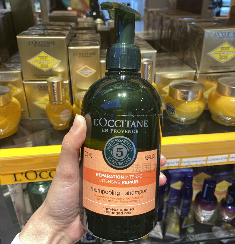 法国直邮 欧舒丹5重草本修护洗发水氨基酸 滋养强韧发质500ml