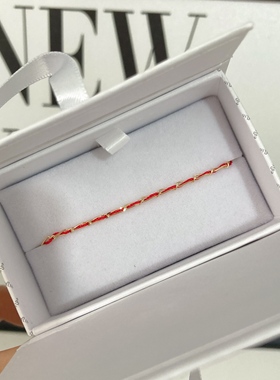 国内现货 法国redline一线牵 红绳entrelacet 黄金红绳 28J