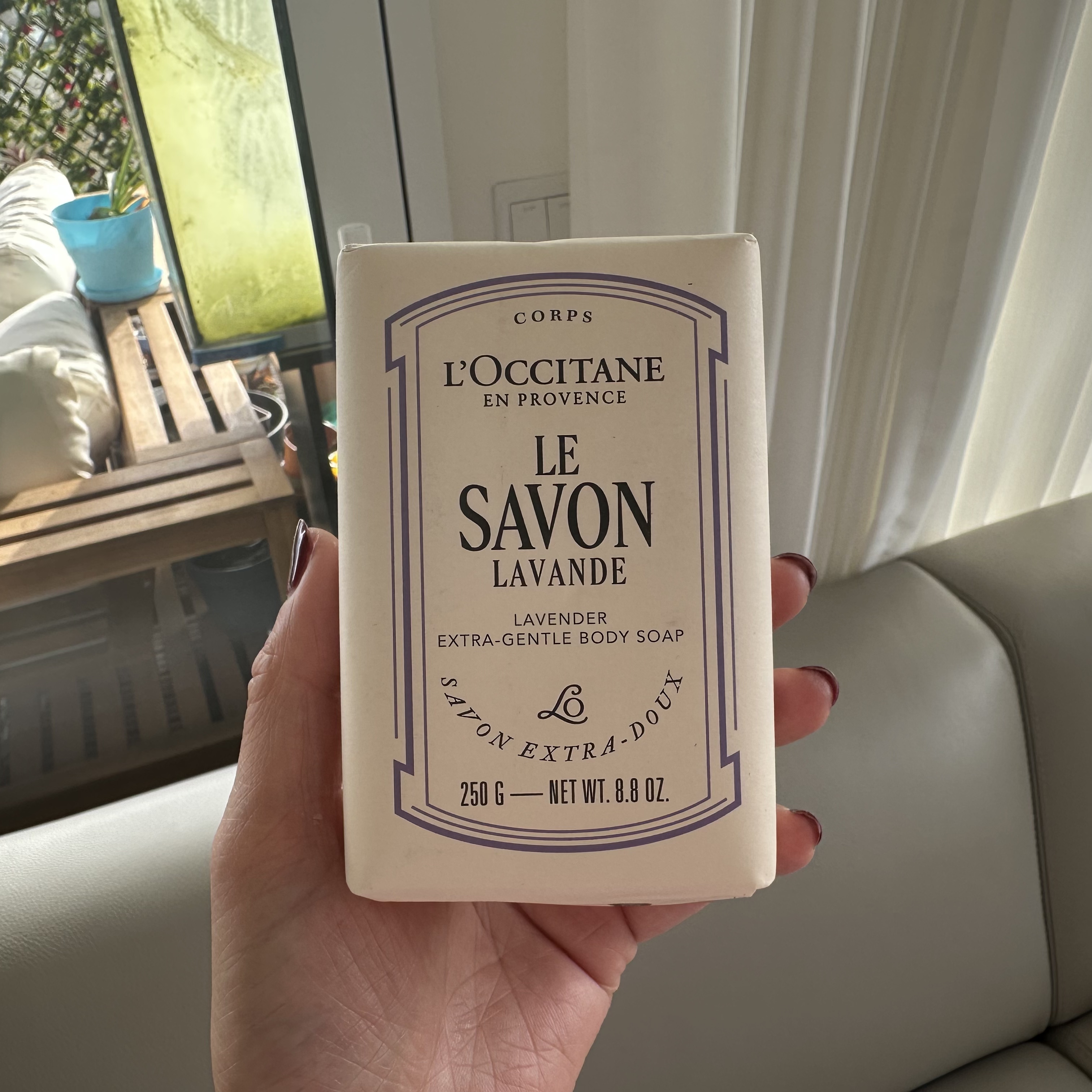 巴黎BC直邮欧舒丹薰衣草温和身体香皂 LAVANDE 香体250g清洁力强