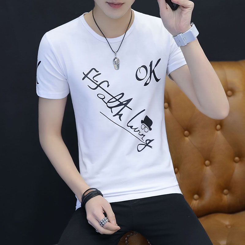 2019春季新款短袖T恤男半袖潮流卫衣中学生夏装薄款上衣外穿衣服在类目 男装, T恤中 - 来自Buy2taobao.com提供专业的淘宝代购服务