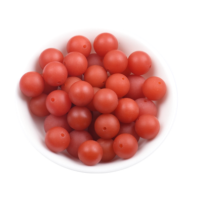 四川南红散珠子磨砂款