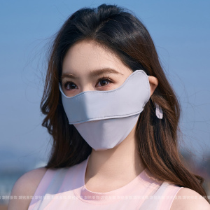 骑行防晒口罩女防紫外线夏季新款护脸护眼角防护面罩冰丝透气薄款