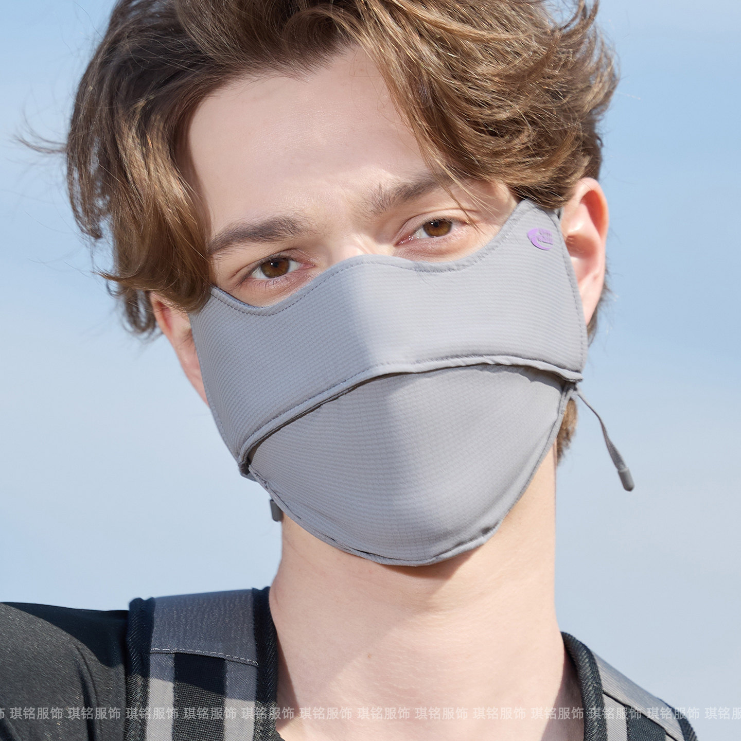 防晒口罩男士夏季户外钓鱼骑行防紫外线护脸面罩冰丝透气遮阳薄款