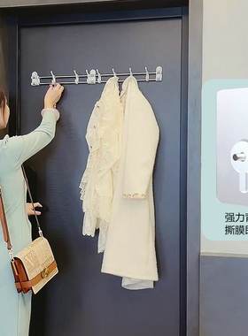 家用门后磁吸挂钩 免钉免打孔免安装无痕磁粘贴门上冰箱收纳挂钩