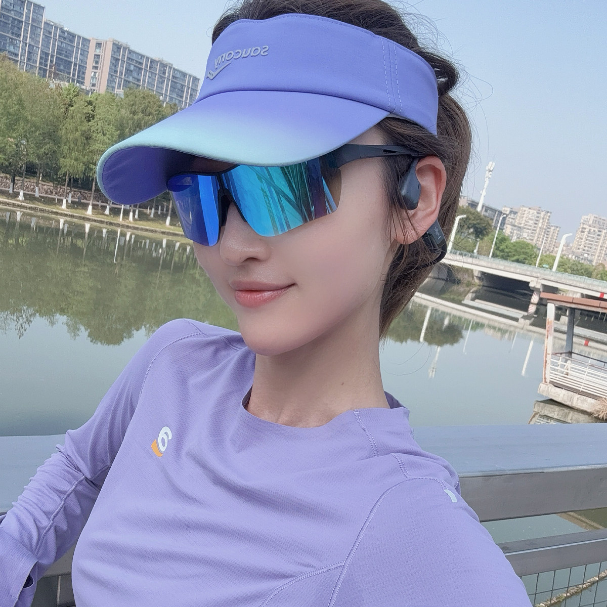 MS新款折叠运动款墨镜时尚眼镜带鼻托防紫外线户外遮阳太阳镜