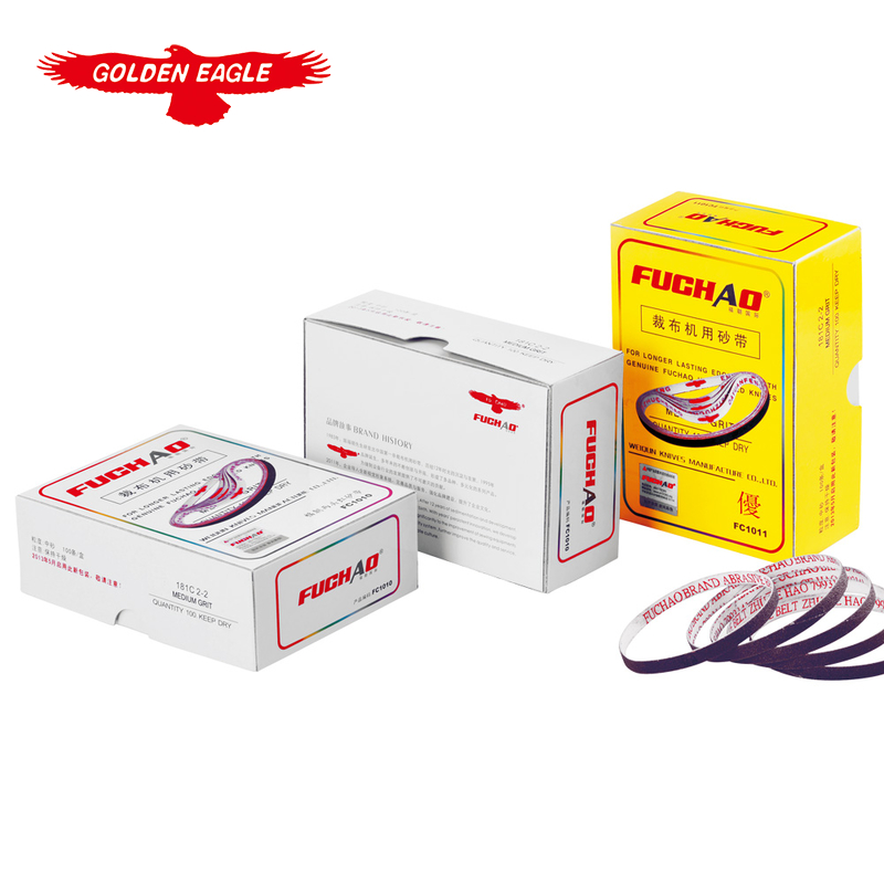 FUCHAO两头红砂带中高档裁剪砂带FC1010沙带直刀裁布机砂带包邮
