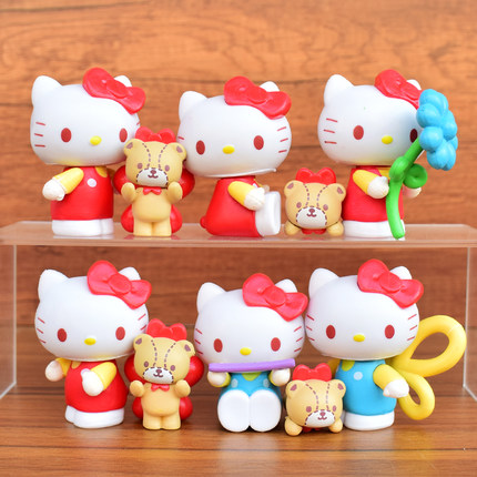 HelloKitty手办KT猫凯蒂猫盲盒公仔儿童玩偶摆件动漫可爱少女玩具
