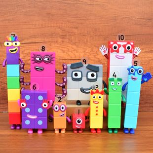 数字积木手办人偶numberblocks公仔平替数学教具儿童益智早教玩具