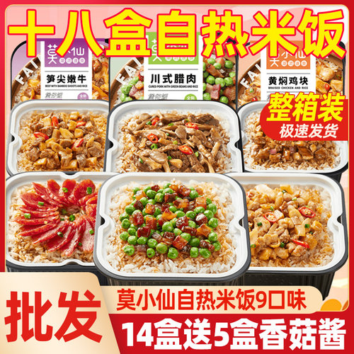 莫小仙自热米饭18盒料理包自热饭