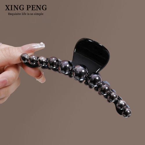 日韩高级感优雅珍珠抓夹