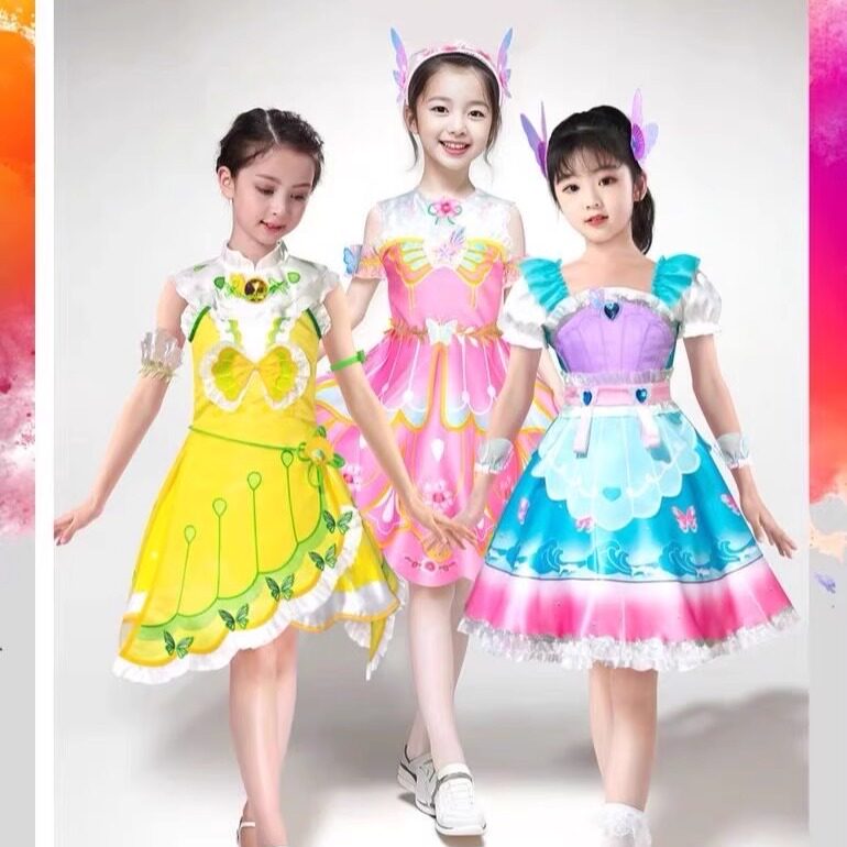 巴啦啦服装乐彤公主裙小魔仙变身服可可儿童cosplay舞台表演套装