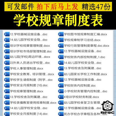 学校学生规章管理制度表图书馆zl总务处教师办公司章程录播室人事