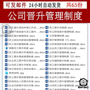 员工晋升管理制度ap职级调动辞职调任降底薪资公司体系销售电商