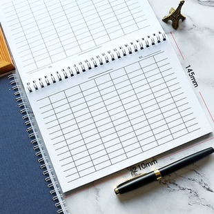 A5通用表格本财务会计防水登记出入库记录本考勤本集计用纸小尺寸