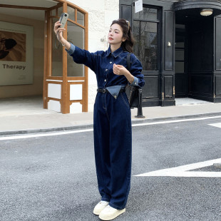 5661 大货已出 送腰带2D009 数据好牛仔连体裤 P145控238 2026新款