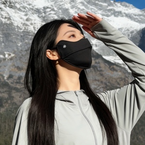 韩版冰丝防晒面罩女夏季遮脸防紫外线高颜值显脸小口罩修饰脸型