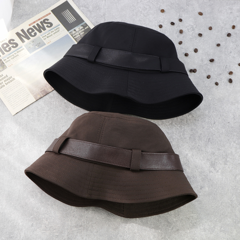 盆帽皮带女日系百搭小遮阳显脸