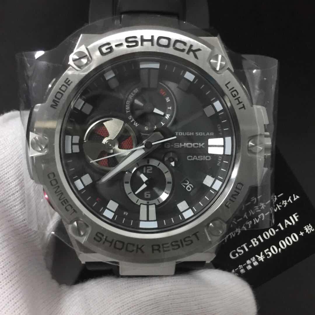 卡西欧gsteel光动能蓝牙运动手表男gst-b100/b100d/b100xa-1a/110