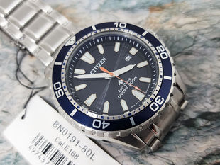 Citizen日本西铁城潜水光动能男表BN0191 80L