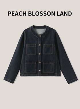 1-25F  B 时尚百搭女士牛仔外套简约休闲气质短款夹克衫GDNZ120