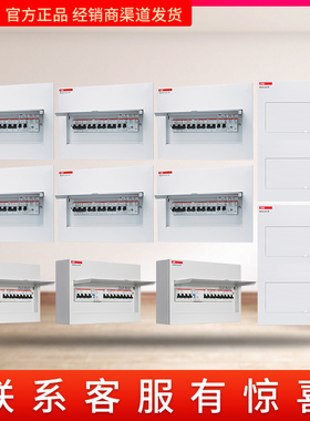 ABB配电箱暗装8/10/16/20/23/32/46回路空开箱室内家用明装强电箱