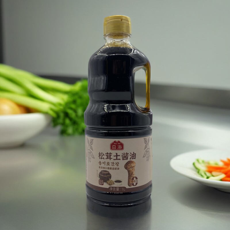 延边特级松茸土酱油1L无麦麸非转基因大豆酿造生老抽