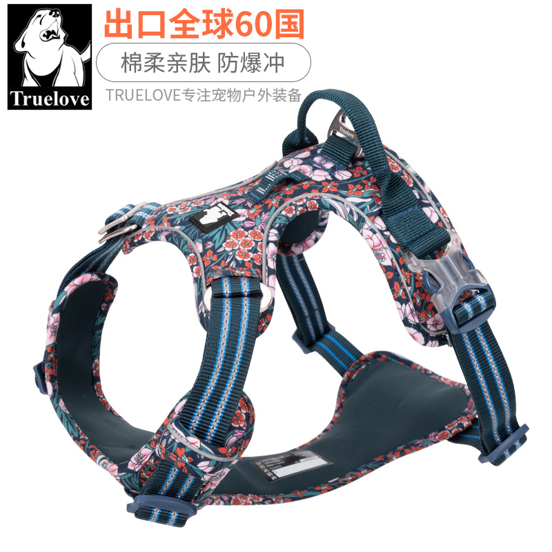 TRUELOVE宠物牵引套装胸背带绳子