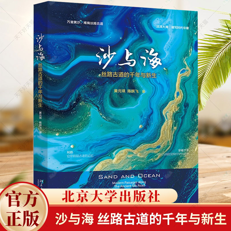 沙与海 丝路古道的千年与新生 黄元琪 历史与现实 商贸与旅行 美景与民俗 海上丝绸之路 古代中西方文明交汇 北京大学出版社
