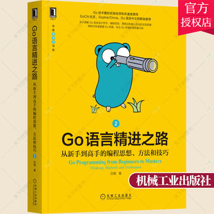 Go语言精进之路 从新手到高手的编程思想方法和技巧2 白明 Go语言编程教程书籍编程思维符合Go惯例和风格的高质量代码并发编程书籍