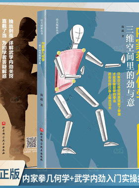 2册 内家拳几何学 三维空间里的劲与意+武学内劲入门实操指导 功夫 内家拳 武术拳术原理 拳理知识书籍 附赠教学视频