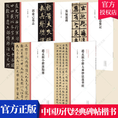 正版包邮颜真卿历代碑帖经典单字
